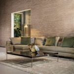 Arte Cantala Raphia behang in kleur Taupe (48563) - Interieur impressie