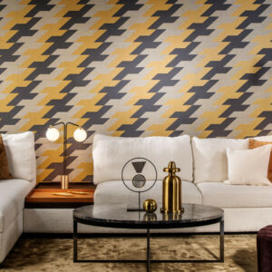 Arte Cantala String behang in kleur Pollen (48542) - Interieur impressie