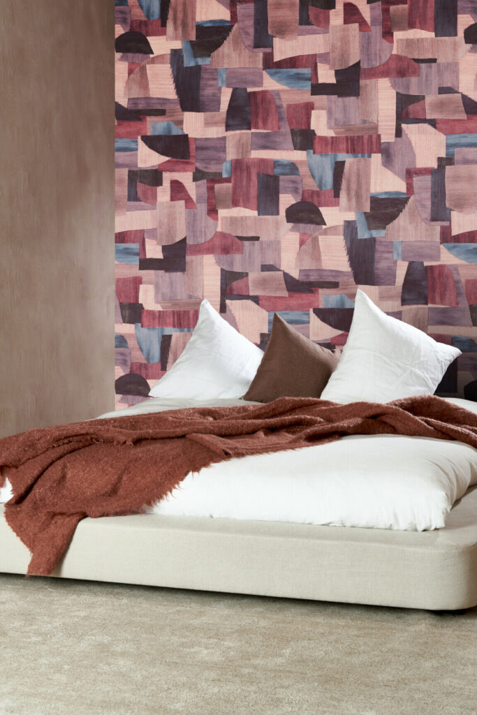 Arte Essentials costura Urban behang in kleur Garance (57603) - Interieur impressie