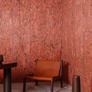 Arte Embleme Coti behang in kleur Fire Orange (30800) - Interieur impressie