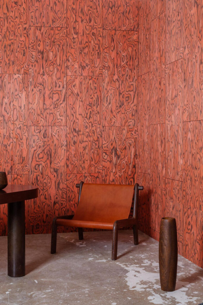 Arte Embleme Coti behang in kleur Fire Orange (30800) - Interieur impressie