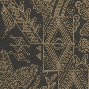 Arte Embleme Joie behang in kleur Black Gold (30811) - Product close-up