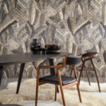 Arte Essentials les tricots Chintz behang in kleur Shadow (73104) - Interieur impressie