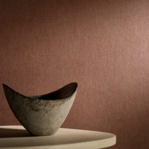 Arte Essentials les tricots Tulle behang in kleur Brick (73091) - Interieur impressie