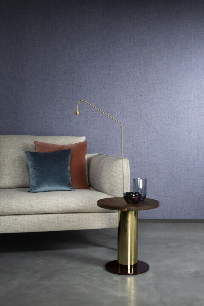 Arte Essentials les nuances Nelson behang in kleur Sapphire (91557) - Interieur impressie
