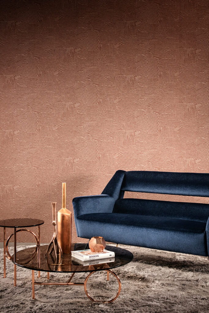 Arte Essentials modulaire Furrow behang in kleur 53013 (53013) - Interieur impressie