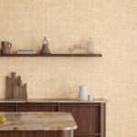 Arte Essentials brushed suede Brushed suede behang in kleur Sand (59621) - Interieur impressie