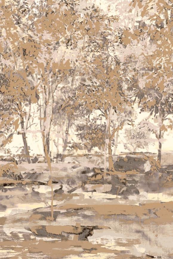 Arte Essentials brushed suede Sherwood behang in kleur Desert (59641) - Product close-up