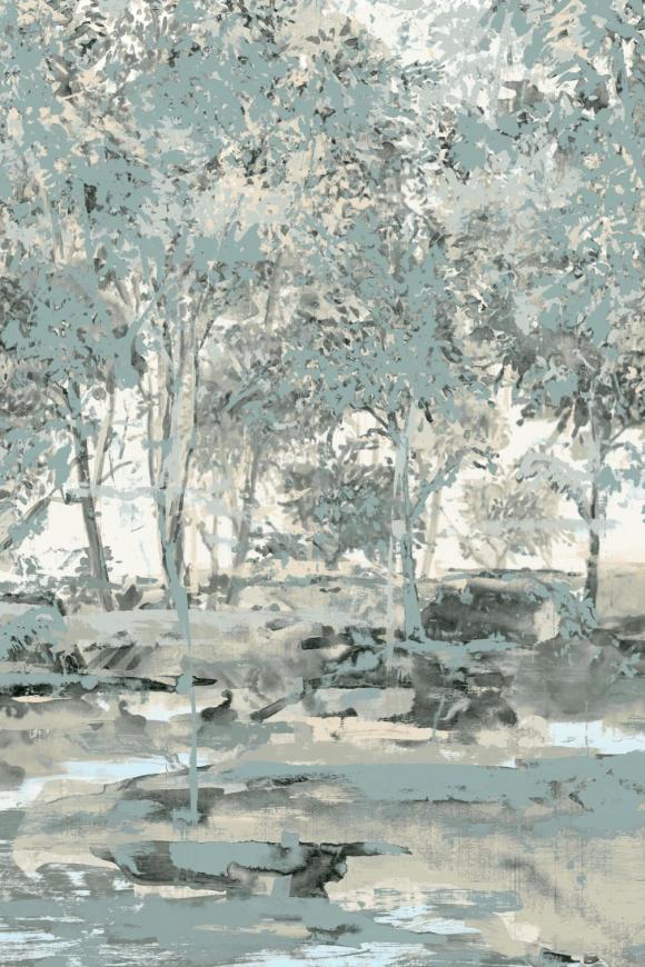 Arte Essentials brushed suede Sherwood behang in kleur Bister (59642) - Product close-up