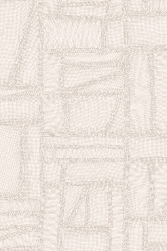 Arte Essentials-costura Bojagi behang in kleur Frost White (57540) - Product close-up