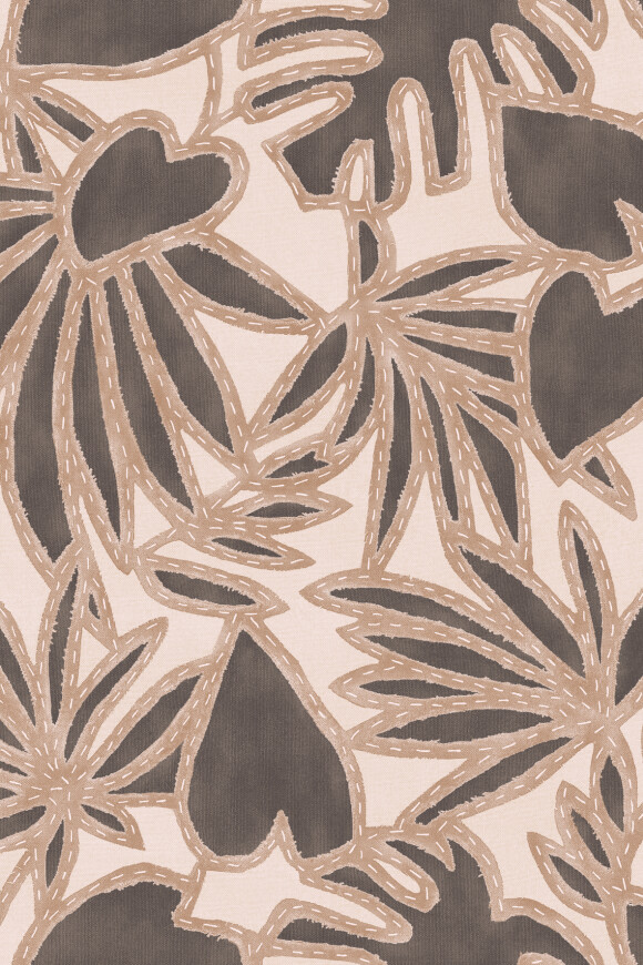 Arte Essentials costura Botanis behang in kleur Toffee Cloth (57583) - Product close-up