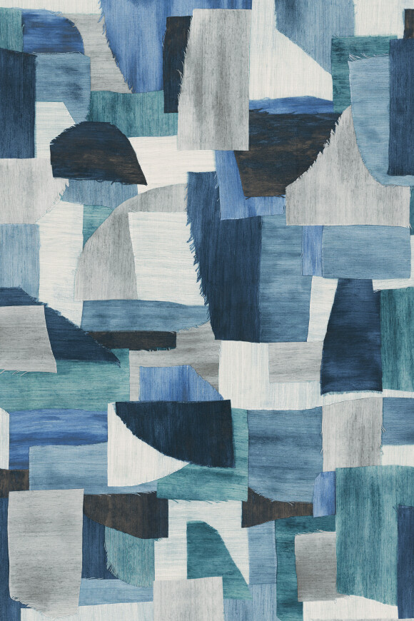 Arte Essentials costura Urban behang in kleur Cobalt (57604) - Product close-up