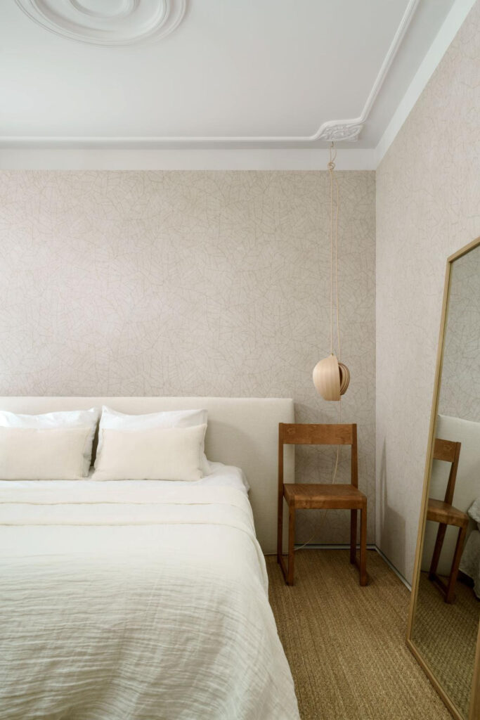 Arte Essentials kaolin Fragment behang in kleur Dove (30333) - Interieur impressie