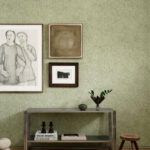 Arte Essentials kaolin Fragment behang in kleur Absinthe (30337) - Interieur impressie