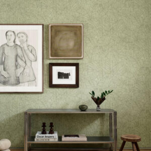 Arte Essentials kaolin Fragment behang in kleur Absinthe (30337) - Interieur impressie