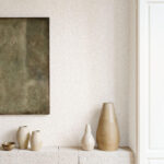 Arte Essentials kaolin Grezzo behang in kleur Coquille (30385) - Interieur impressie