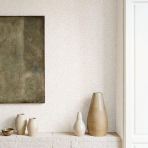 Arte Essentials kaolin Grezzo behang in kleur Coquille (30385) - Interieur impressie