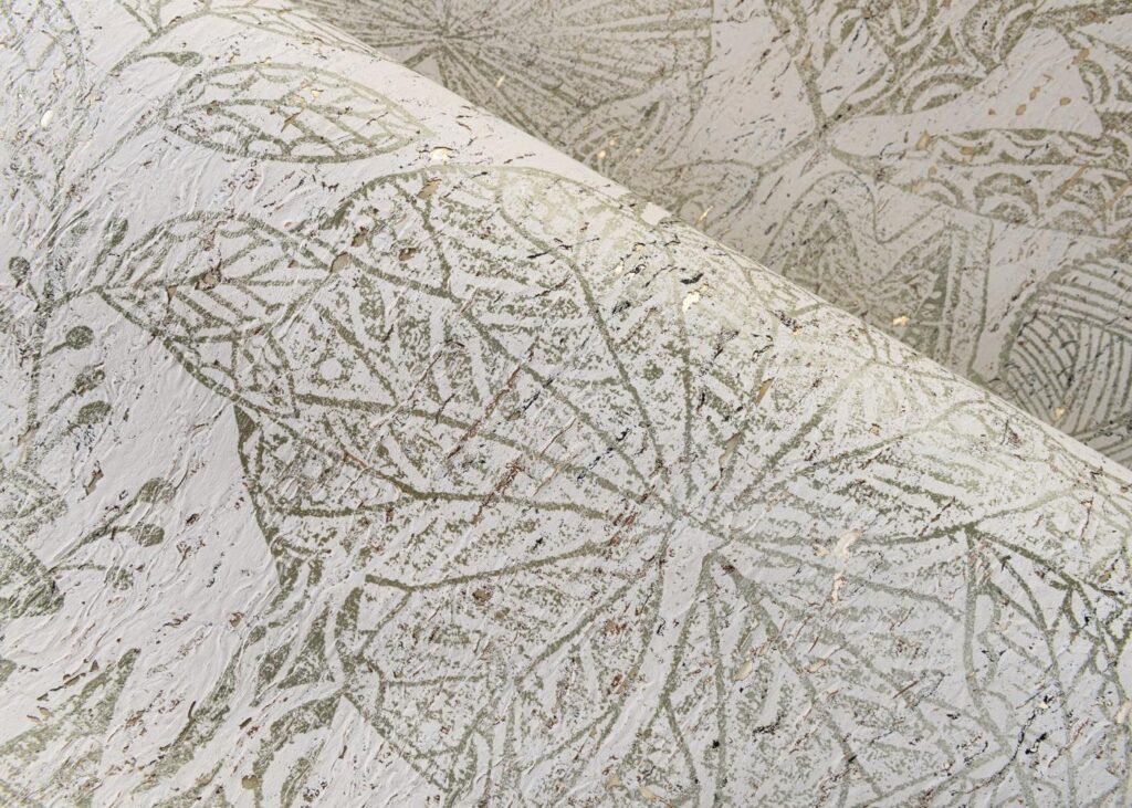 Arte Essentials kaolin Hortus behang (30351) - Sfeerbeeld