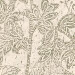 Arte Essentials kaolin Hortus behang in kleur Silvery White (30351) - Product close-up