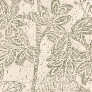 Arte Essentials kaolin Hortus behang in kleur Silvery White (30351) - Product close-up