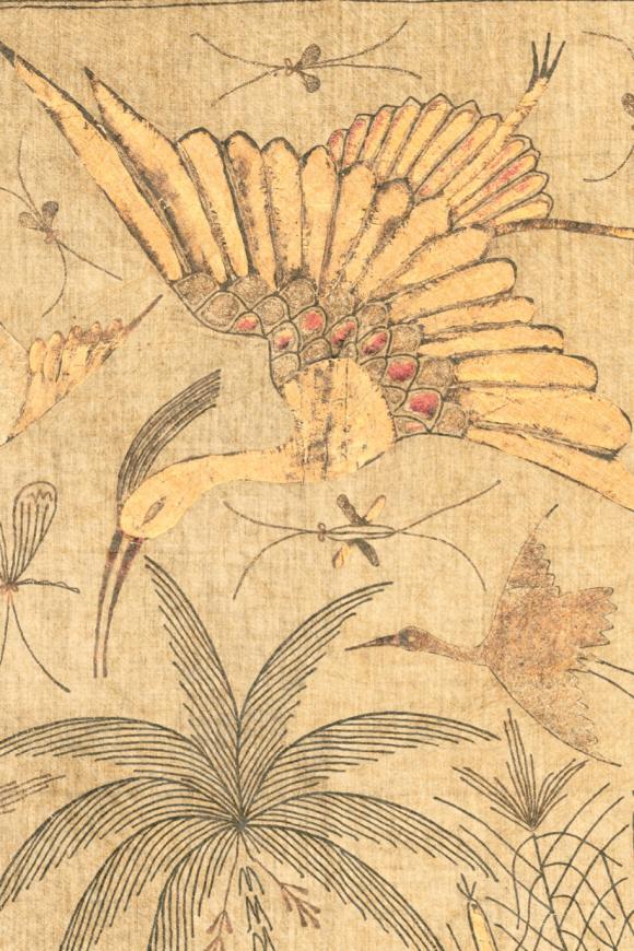 Arte Essentials kaolin Passeggio behang in kleur Bright Sunset (30371) - Product close-up