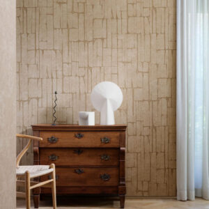 Arte Essentials kaolin Solco behang in kleur Tan (30363) - Interieur impressie