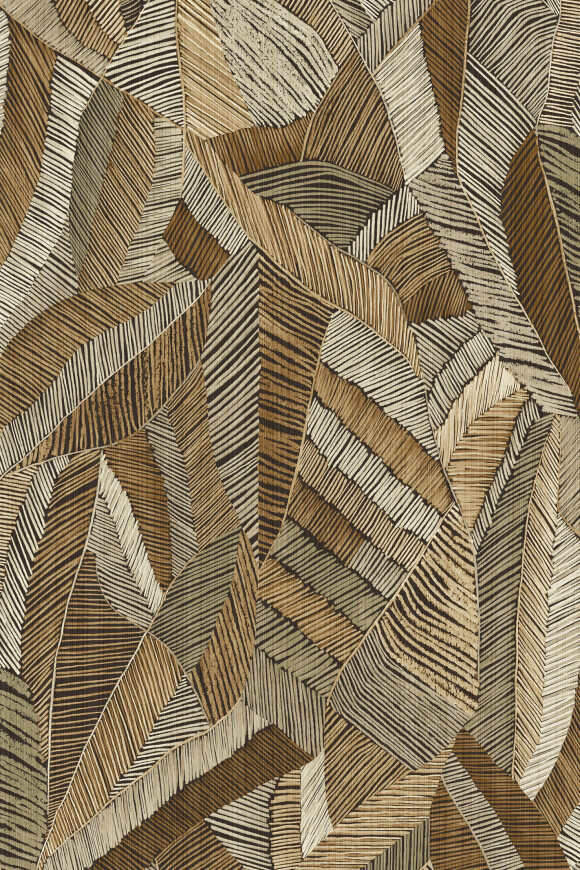 Arte Essentials les tricots Chintz behang in kleur Honey (73102) - Product close-up