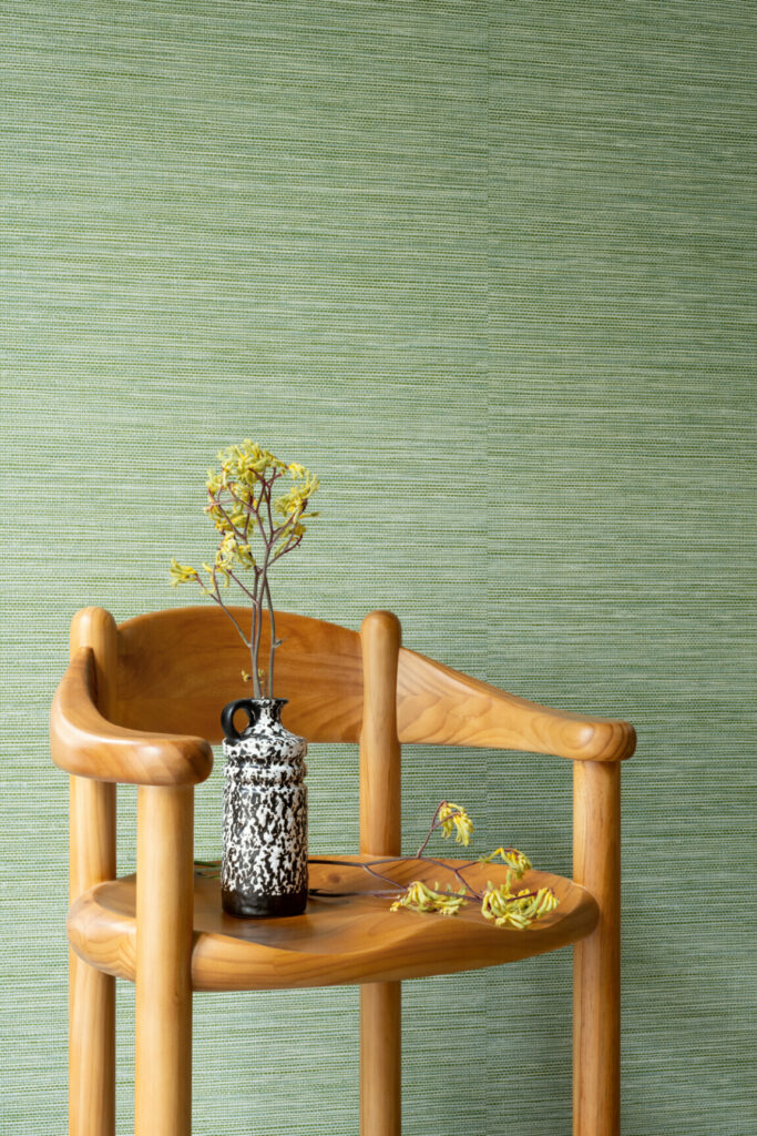 Arte Essentials les naturels La prairie behang in kleur Green Herb (26725) - Interieur impressie