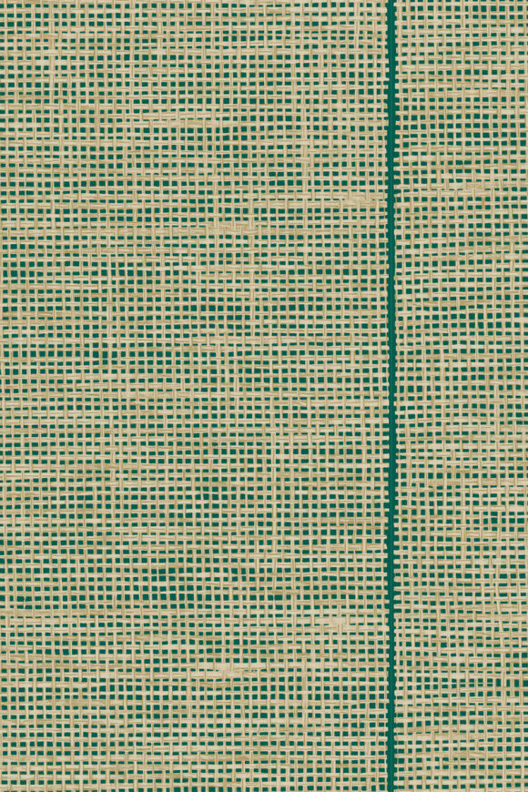 Arte Essentials-les-naturels Le Raphia Tissé behang in kleur Deep Teal (26749) - Product close-up
