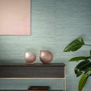 Arte Essentials les naturels Le sisal behang in kleur Blue Horizon (26710) - Interieur impressie