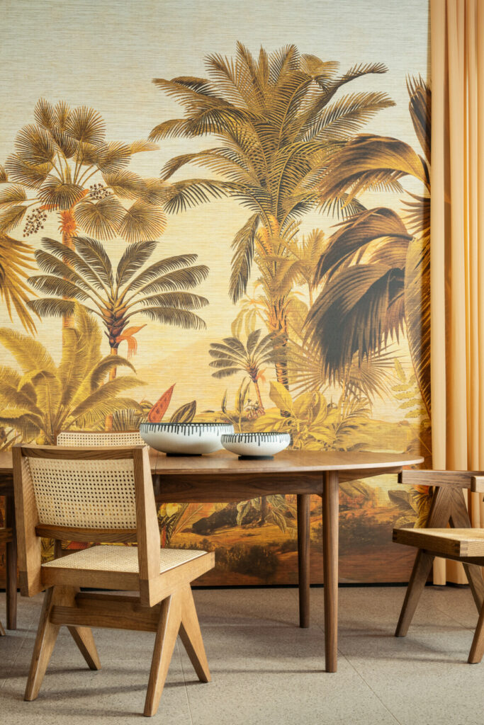 Arte Essentials les naturels Reverie tropicale behang in kleur Golden Hour (26771) - Interieur impressie
