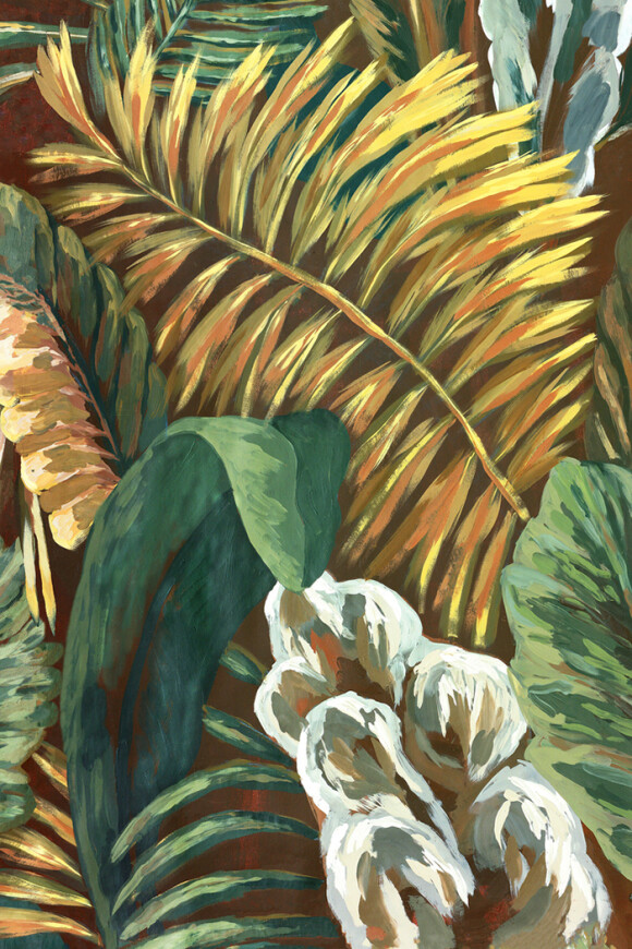 Arte Essentials les naturels Verdure behang in kleur Green Gold (26760) - Product close-up