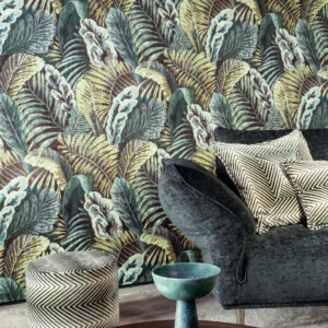 Arte Essentials les naturels Verdure behang in kleur Blue Mint (26761) - Interieur impressie