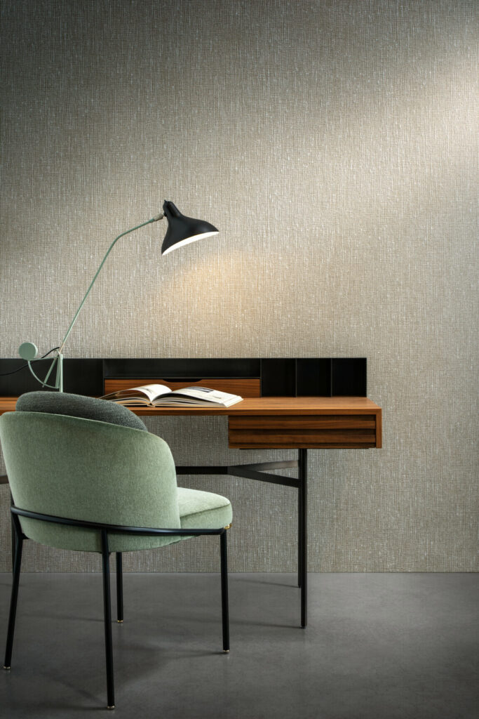 Arte Essentials palette Boucle behang in kleur Cloud (73021A) - Interieur impressie