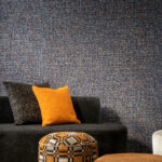 Arte Essentials palette Cashmere behang in kleur Cobalt (73063A) - Interieur impressie