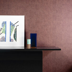 Arte Essentials palette Granville behang in kleur Amaranth (91606C) - Interieur impressie