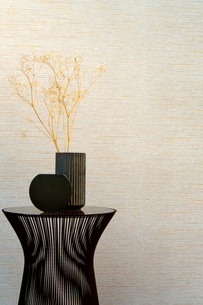 Arte Essentials palette Le papier tisse behang in kleur Eggshell (60504A) - Interieur impressie