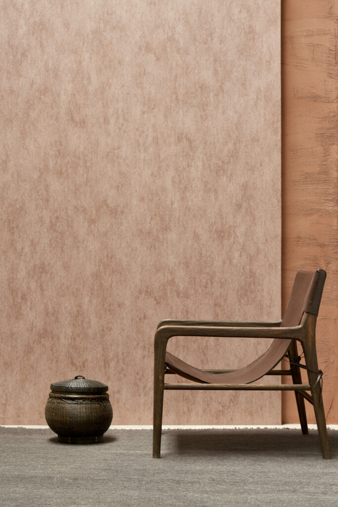 Arte Essentials palette Manchas behang in kleur Chamois (57521A) - Interieur impressie