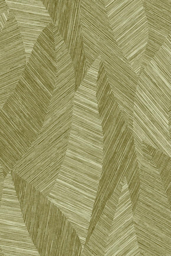 Arte Essentials tangram Bounty behang in kleur Olive (24020) - Product close-up