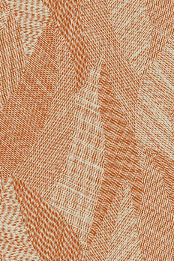 Arte Essentials tangram Bounty behang in kleur Terracotta (24021) - Product close-up