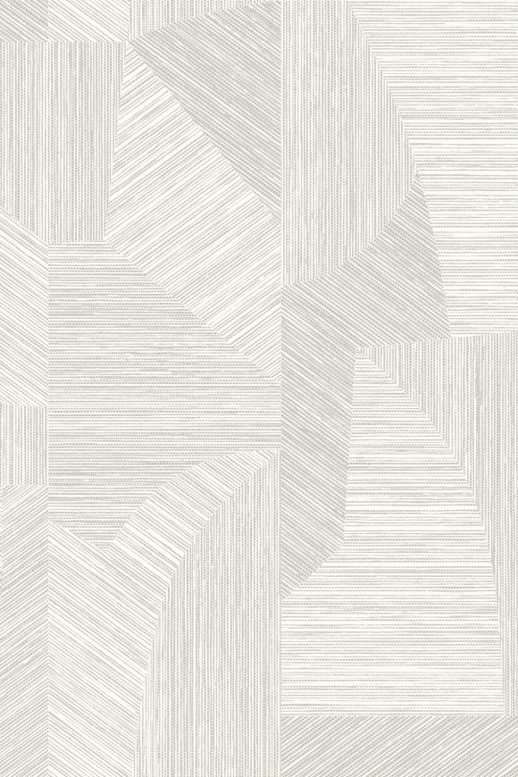 Arte Essentials-tangram Caprice behang in kleur Washed White (24003) - Product close-up