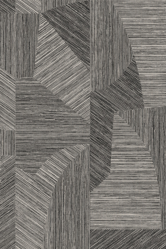 Arte Essentials-tangram Caprice behang in kleur Rock (24007) - Product close-up