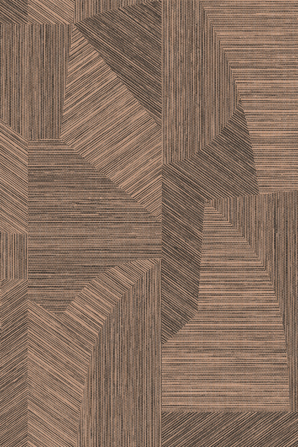 Arte Essentials-tangram Caprice behang in kleur Canyon (24008) - Product close-up