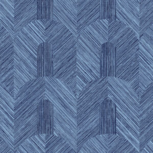 Arte Essentials tangram Dome behang in kleur Cerulean (24061) - Product close-up