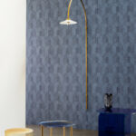 Arte Essentials tangram Dome behang in kleur Cerulean (24061) - Interieur impressie