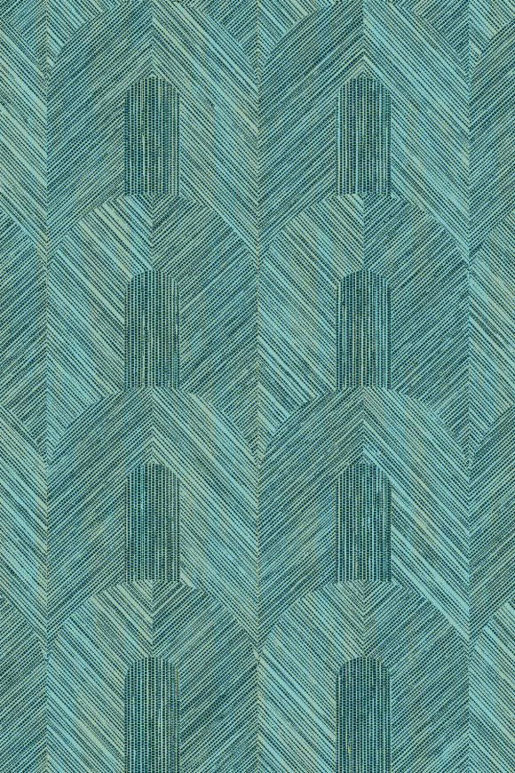 Arte Essentials-tangram Dome behang in kleur Lagoon (24062) - Product close-up