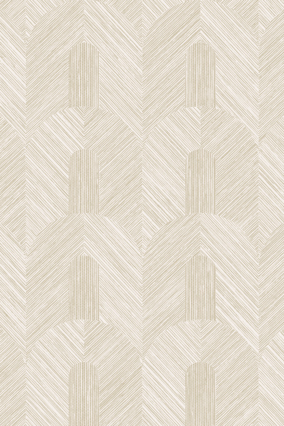 Arte Essentials-tangram Dome behang in kleur Linen (24064) - Product close-up