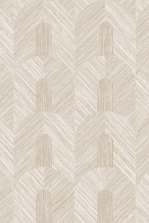 Arte Essentials-tangram Dome behang in kleur Sand (24065) - Product close-up