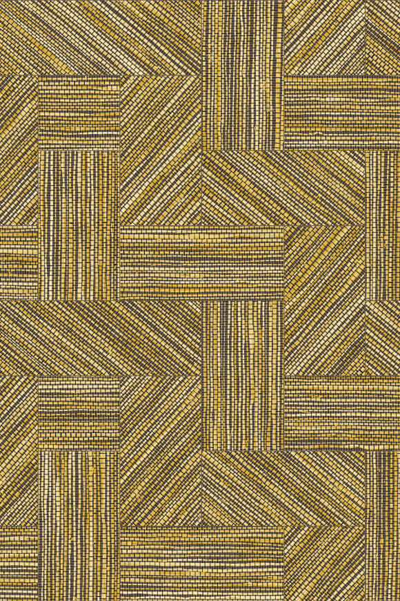 Arte Essentials tangram Intarsio behang in kleur Malt (24040) - Product close-up