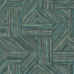 Arte Essentials tangram Intarsio behang in kleur Ocean (24041) - Product close-up